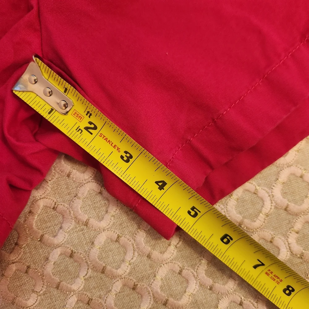Tommy Hilfiger Women's 5 Inch Chino Shorts in Fuchsia, Size 4 - Picture 8 of 10